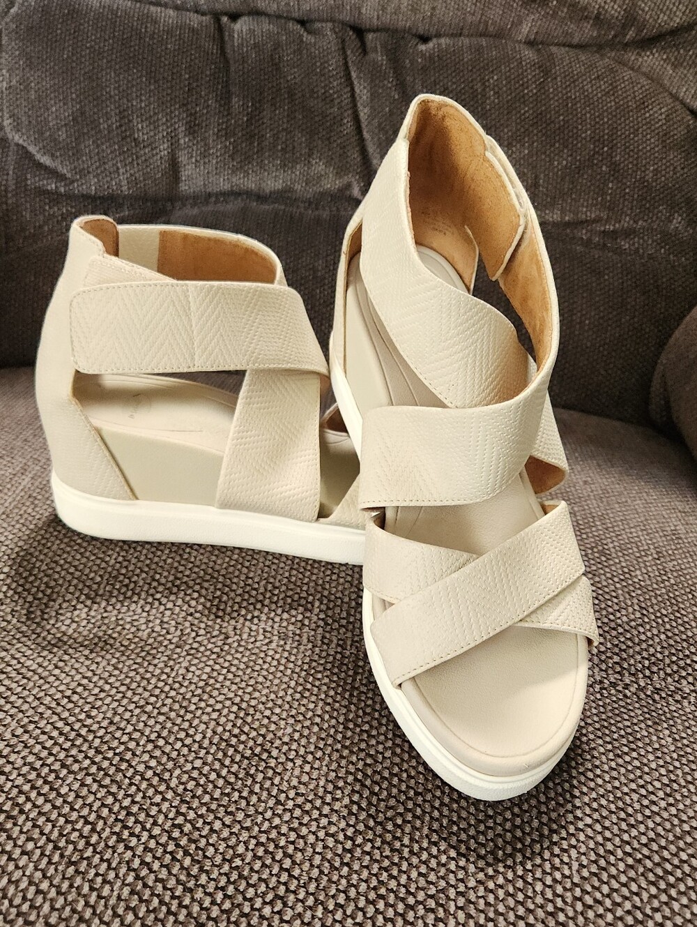 Dr. Scholl's Women's Sheena Platform Wedge Sandals - Oyster - 2.5in - 8.5